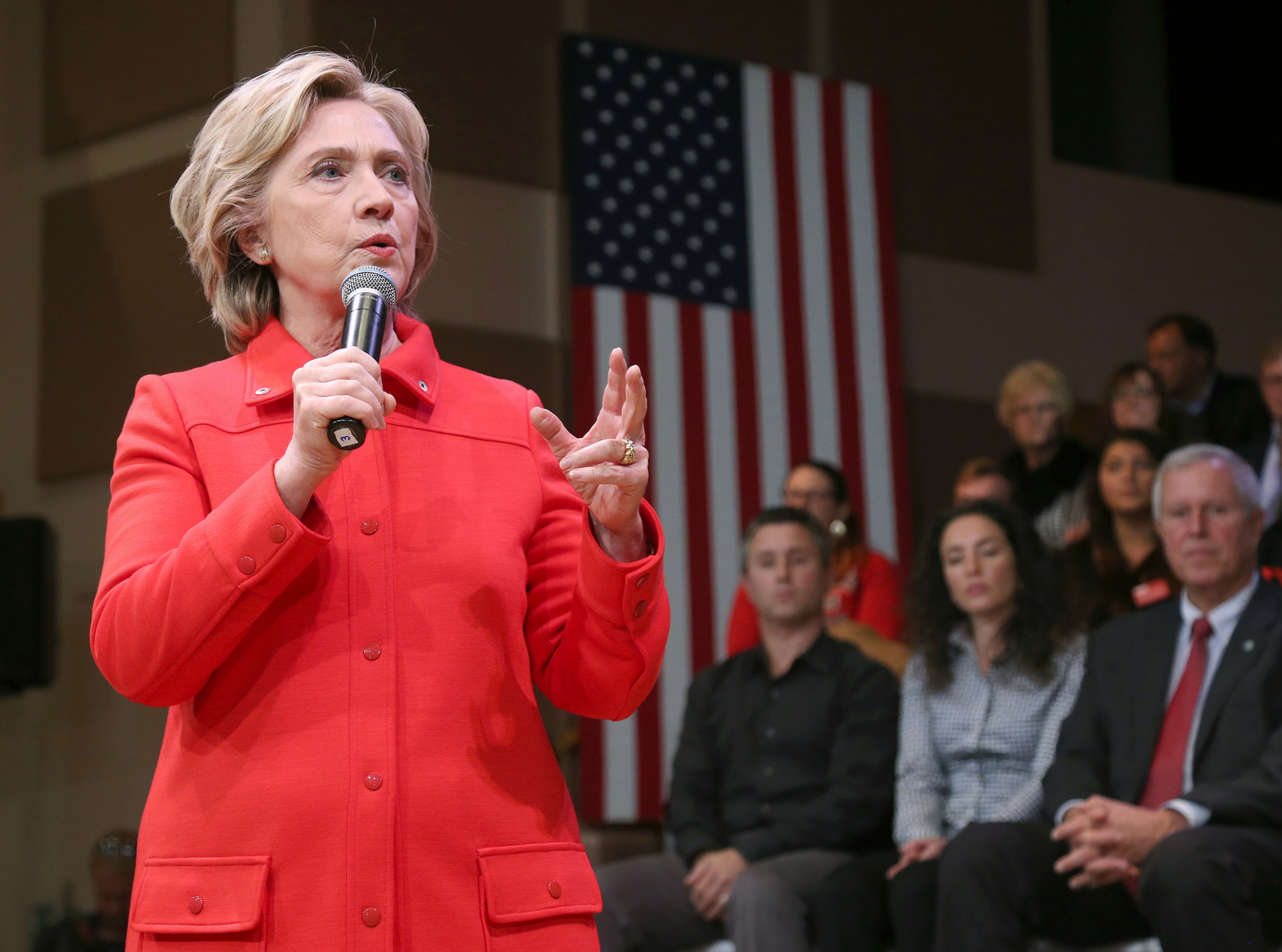 Clinton demands regulators target drug maker