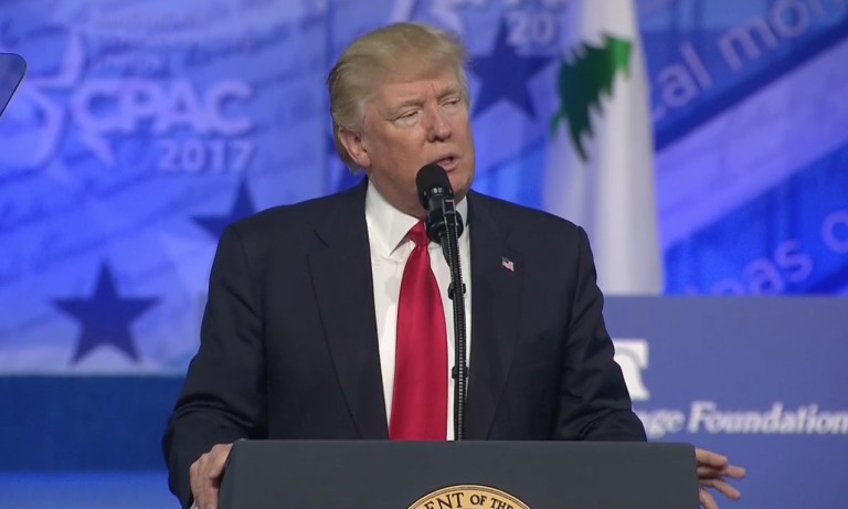 President Trump took aim at the 