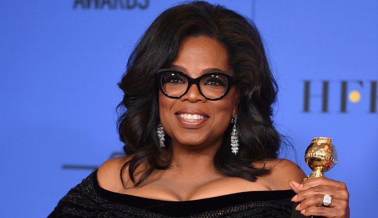 Oprah Winfrey said that through her Golden Globes speech 