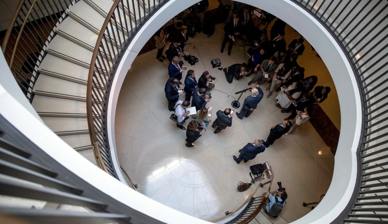 Two Fusion GPS officials didn't answer questions from committee. (AP Photo/Andrew Harnik)