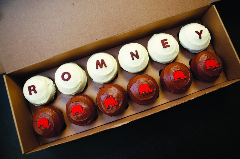 Sprinkles Cupcakes has Romney themed cupcakes for the upcoming election cycle. Graeme Jennings/Washington Examiner