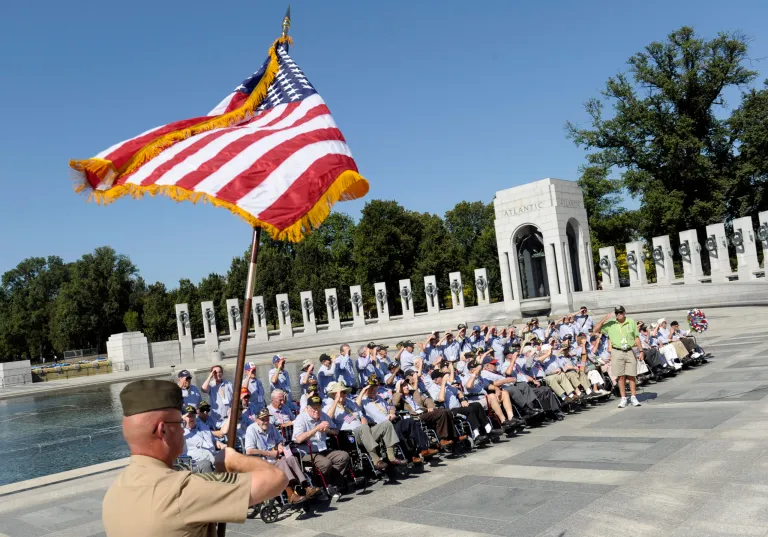 White House press secretary Jay Carney on Wednesday said veterans have been given access to visit the World War II Memorial after being turned away from the site during the government shutdown. (AP/Susan Walsh)