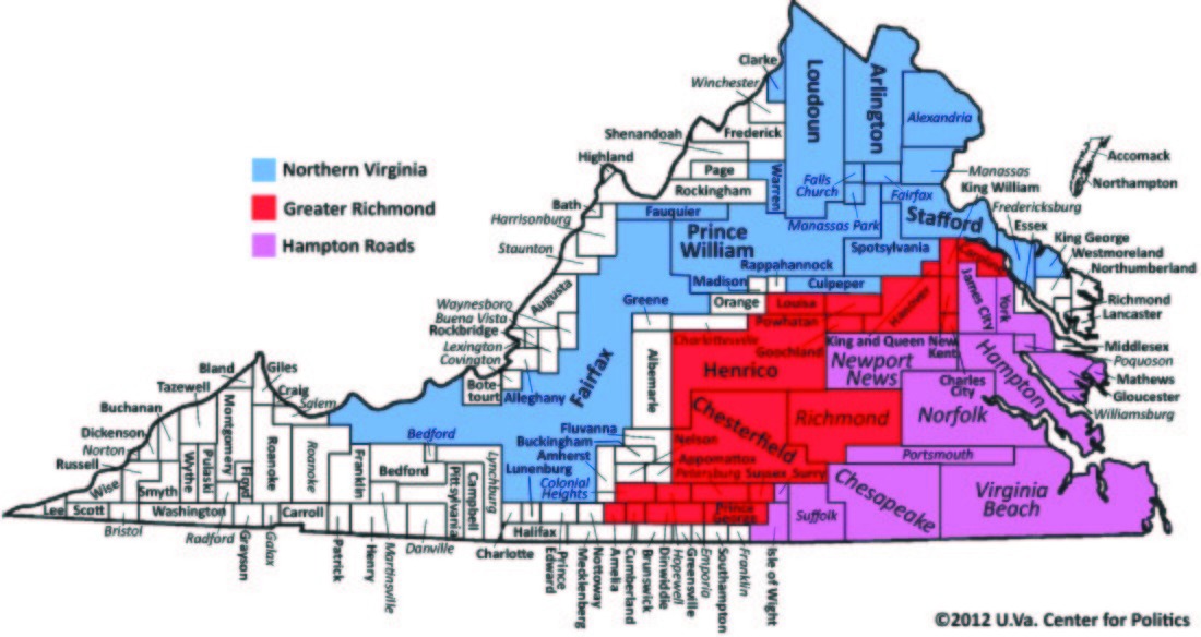Virginia is now the model battleground state