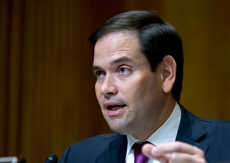 Florida Sen. Marco Rubio hat he is 