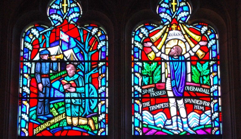 The windows of Lee and Jackson were installed in 1953, and the National Cathedral began debating their removal after the 2015 shooting at a black church in Charleston, S.C.
