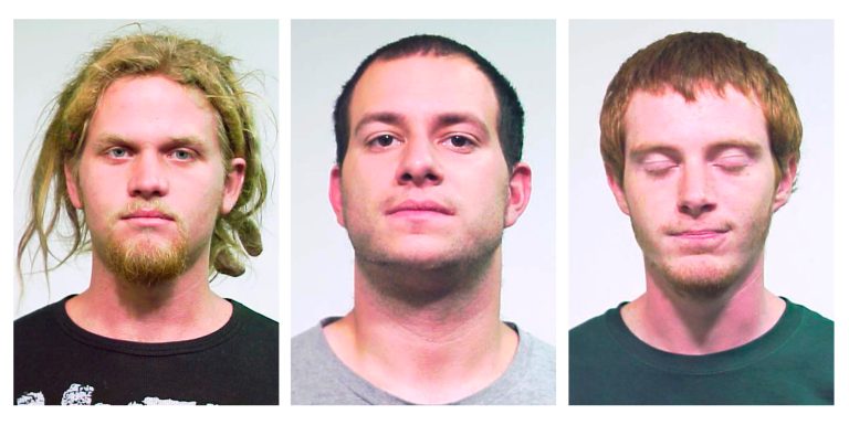   FILE - This combo made from undated file photos provided by the Chicago Police Department shows from left, Brent Vincent Betterly, 24, of Oakland Park, Fla., Jared Chase, 24, of Keene, N.H., and Brian Church, 20, of Ft. Lauderdale, Fla. The three NATO summit activists will appear in a Chicago courtroom Tuesday, June 12, 2012, to face terrorism-related charges that accuse them of plotting to attack President Barack Obama's campaign headquarters and other targets with Molotov cocktails. (AP Photo/Chicago Police Department, File)  