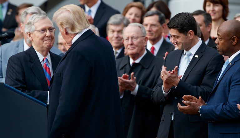 A better process and a more legislatively adept party would have been able to hold its own against Democratic deception and a recalcitrant, dishonest, news media. (AP Photo/Evan Vucci)