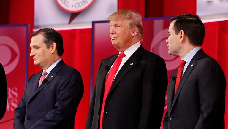 The large field has divided the vote more than usual, the candidates say. (AP Photo/John Bazemore)