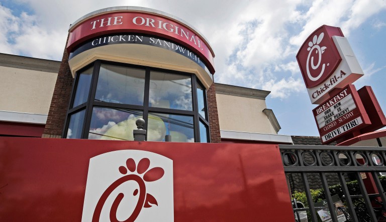 According to an e-mail exchange with Chick-fil-A spokeswoman Amanda Hanna, Atlanta's mayor, Kasim Reed, called the company late Sunday night and asked for help when there was a power outage at the city's busy international airport. The chain, known for regularly closing on Sundays, mobilized immediately. (AP Photo/Mike Stewart, File)