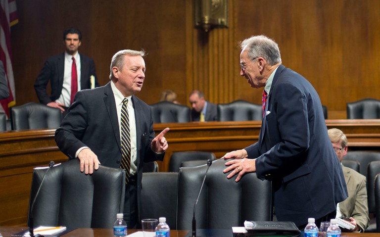 Durbin and Grassley's legislation would give the Department of Labor additional power to investigate employers that use the visa programs and enhances penalities for violations. (AP Photo/Pablo Martinez Monsivais)
