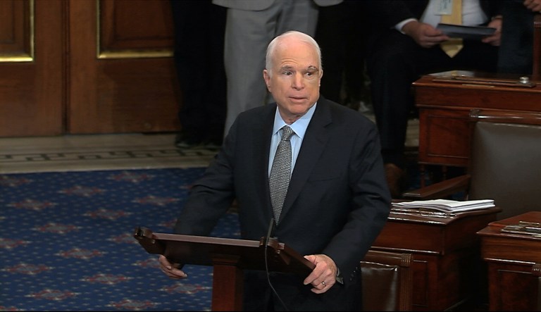 The Arizona Republican wants a 10-year phaseout of Obamacare's Medicaid expansion and changes to the entitlement program's growth rate. (C-SPAN2 via AP)