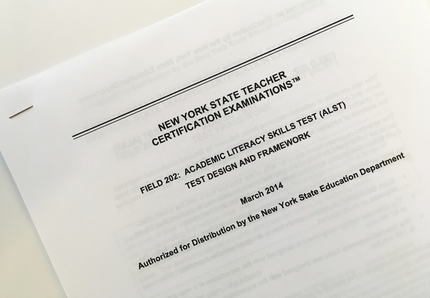 NY scraps literacy test for…teachers?