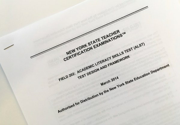NY scraps literacy test for…teachers?