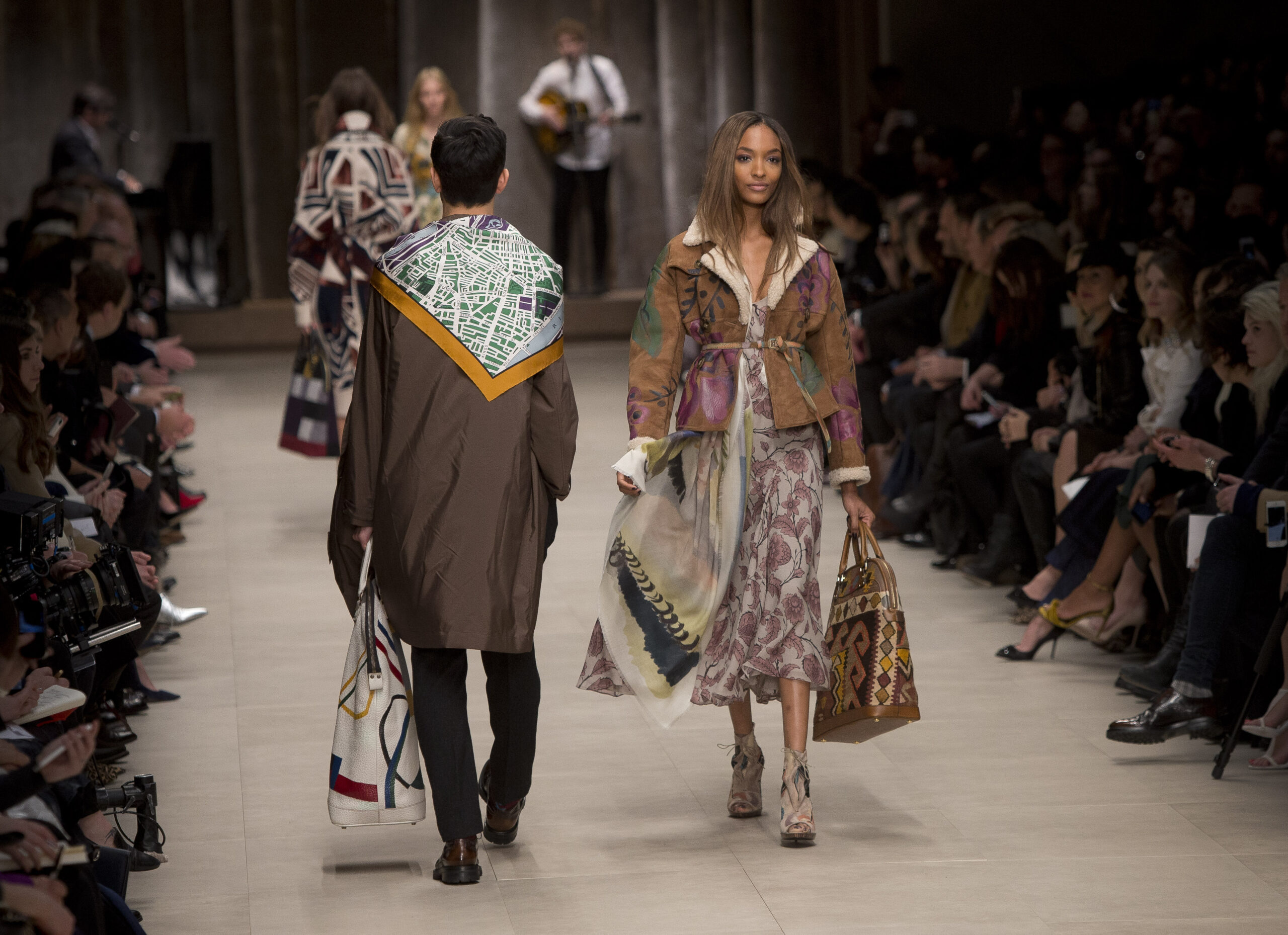 Harry Styles, Bradley Cooper front row at Burberry