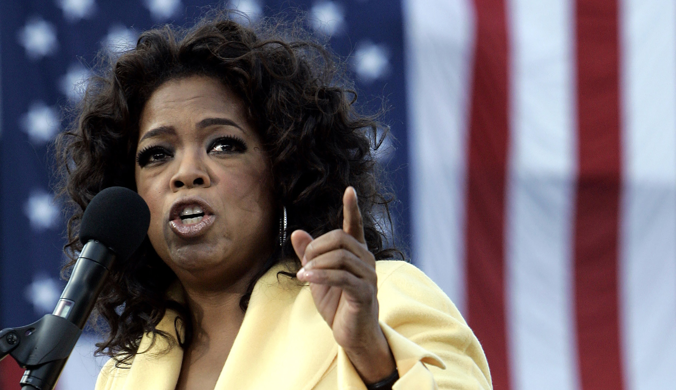 ‘Jesus don’t like ugly’: Oprah responds to racist robocall in Georgia