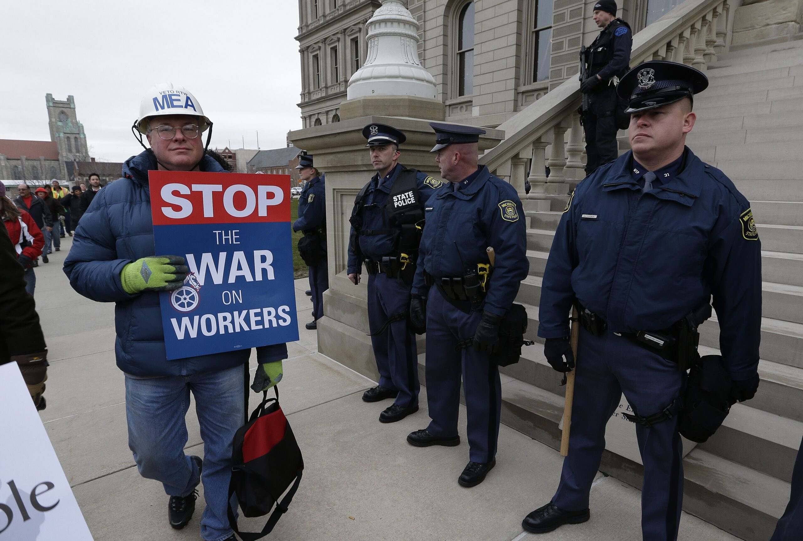 Are right-to-work laws slavery?