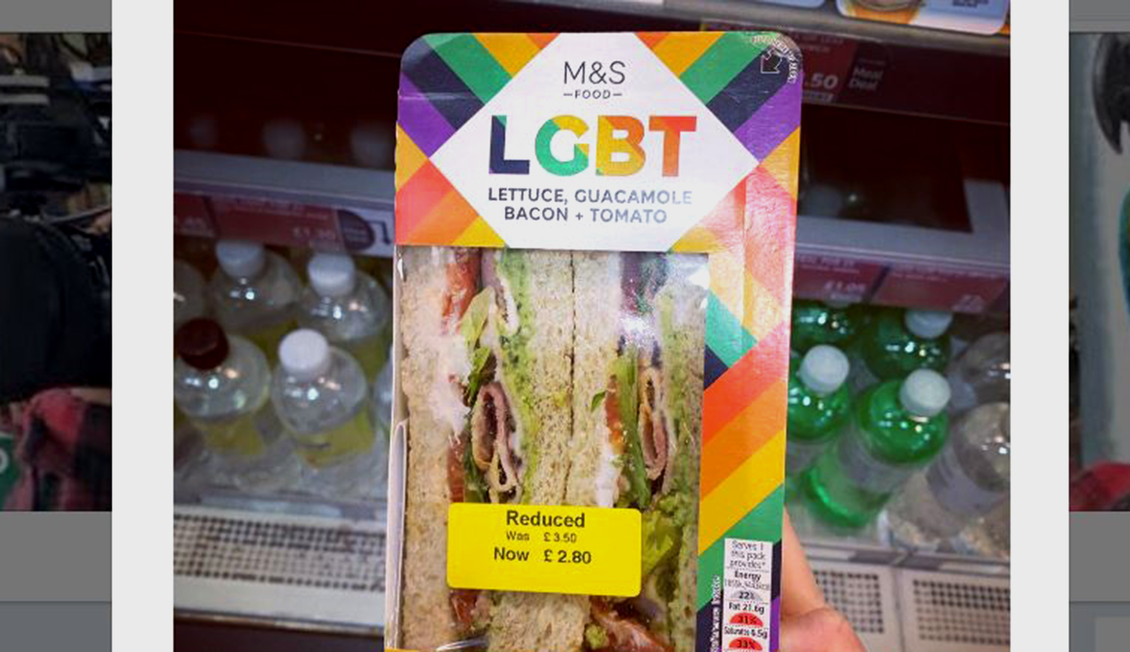 Backlash over virtue-signaling, gay-themed BLT sandwich