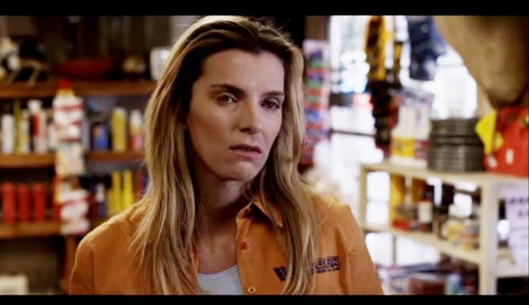 A trailer for the recently canceled movie "The Hunt" is seen.