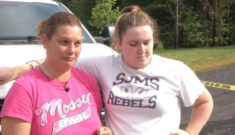 Members of the Lewis family in Chesterfield County, Virginia, are seen.