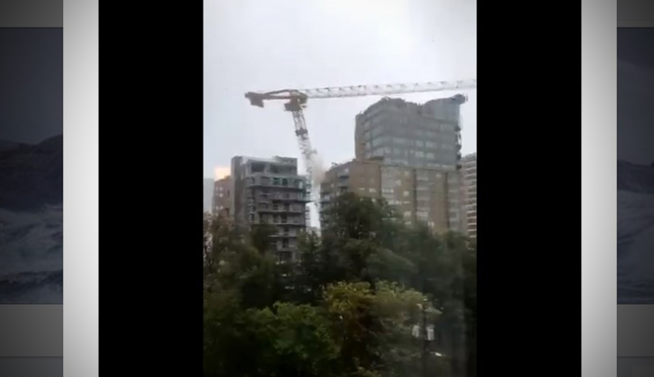 Crane collapses in Halifax as Dorian lashes Eastern Canada