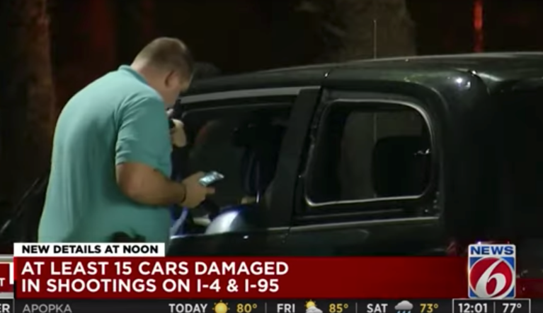 More than a dozen vehicles hit by gunfire on major interstate highways