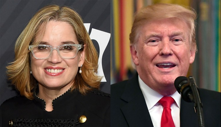 San Juan mayor Carmen Yulin Cruz and Donald Trump on Puerto Rico hurricane death toll.