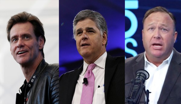 Jim Carrey: Sean Hannity and Alex Jones should leave news and become WWE wrestlers