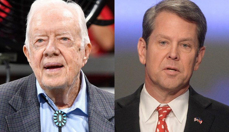 Jimmy Carter and Brian Kemp
