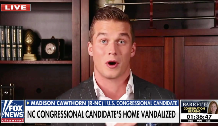 GOP congressional candidate Madison Cawthorn says vandals struck North Carolina home
