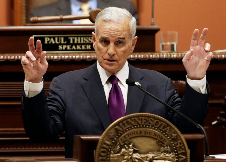 Gov. Mark Dayton, D-Minn., said child care workers who are seeking to halt a new state law that makes them eligible for union drives were 