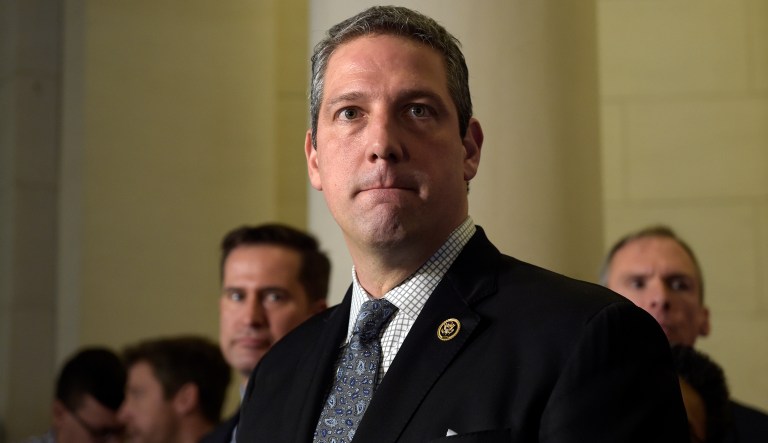 Rep. Tim Ryan, D-Ohio, said Senate Majority Leader Chuck Schumer of New York and House Minority Leader Nancy Pelosi of California are clearly leading Democrats in Congress, but he said there is no overall leader. (AP Photo/Susan Walsh)