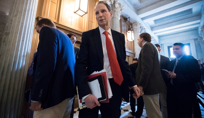 "This cannot wait until December," Wyden said at a Senate Finance Committee hearing. "Because states run their programs differently, some will run out of funding earlier than others. And in that time, no family should face the panic of being unable to get the care their sick child needs." (AP Photo/J. Scott Applewhite)