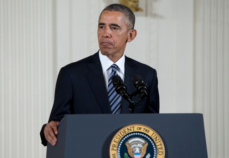 President Obama praised Wednesday's passage of U.N. Security Council sanctions against North Korea. (AP Photo/Carolyn Kaster)