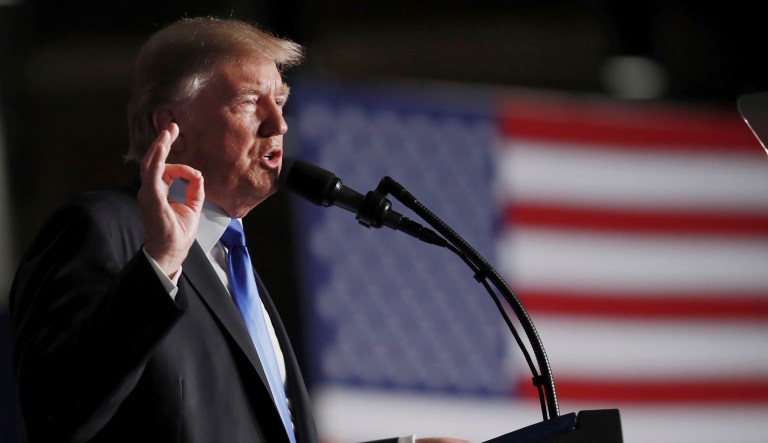 In his speech Monday evening, President Trump offered a sharp rebuke to a south Asian nation. (AP Photo/Carolyn Kaster)