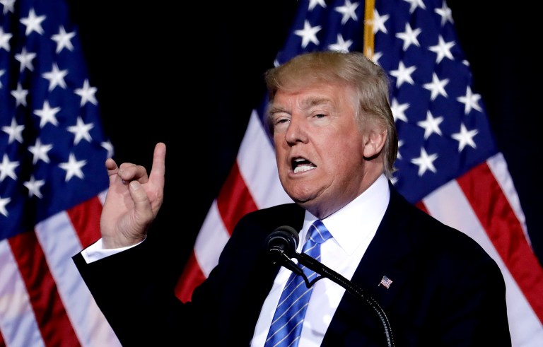 Donald Trump's campaign said notes from Hillary Clinton's FBI interview released Friday prove beyond all doubt that the former secretary of state is dishonest and untrustworthy. (AP Photo/Matt York)