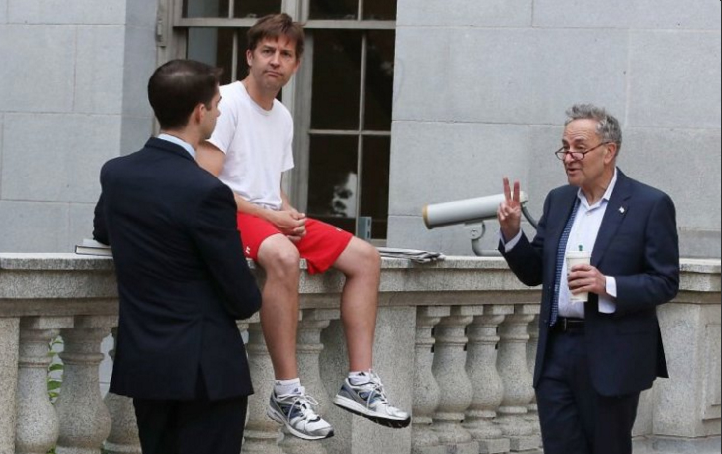 Cruz drops sassy photo caption for odd photo of Schumer, Sasse, Cotton