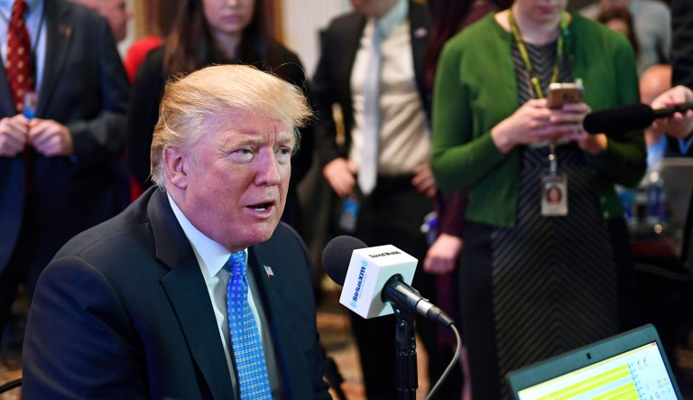 "We're in great shape. I think we have the votes and we'll be doing that after the largest tax cuts in history," he said. (AP Photo/Susan Walsh)