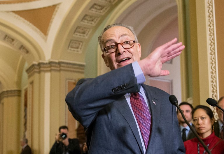 Sen. Chuck Schumer, D-N.Y., says his party won't help Republicans with a new health reform plan if they repeal Obamacare without an immediate replacement. (AP Photo/J. Scott Applewhite, File)