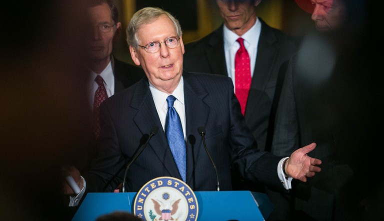 McConnell, R-Ky., said he expects the administration will send a supplemental request in mid-October, and that the Senate would quickly take up the bill. (Graeme Jennings/Examiner)