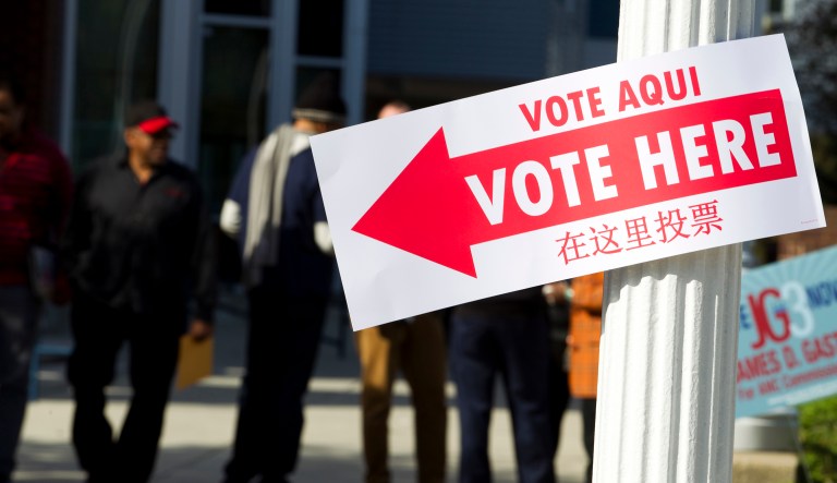 College Park, Md., will not allow non-U.S. citizens to vote on local matters. ( AP Photo/Jose Luis Magana)
