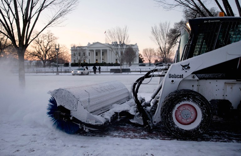 White House spokesman Josh Earnest said President Obama believes District of Columbia officials will be ready to handle up to two feet of snow or more. (AP Photo/Carolyn Kaster)