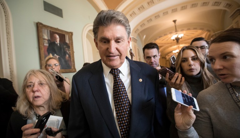 After Vice President Mike Pence attacked Sen. Joe Manchin, D-W.Va., (pictured above) on Twitter for voting against several Republican policies, Manchin disagreed with Pence's assessment, defending his willingness to be bipartisan. (AP Photo/J. Scott Applewhite)