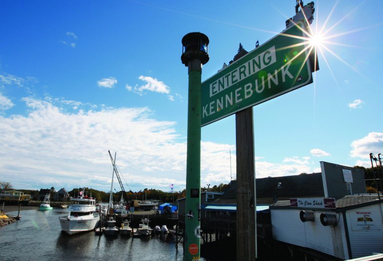 A sign is seen near a marina in Kennebunk, Maine, Friday, Oct. 12, 2012. Curious residents in this seaside community may have to wait to learn which of their friends and neighbors stand accused of giving business to a fitness instructor charged with running a prostitution operation out of her Zumba studio. The police department's plan to release some of the more than 150 names of suspected clients was delayed Friday by last-minute legal wrangling. Alexis Wright, a 29-year-old fitness instructor from Wells, Maine, has pleaded not guilty to prostitution, invasion of privacy and other charges for allegedly accepting money for sex and secretly videotaping her encounters. Her business partner, Mark Strong Sr., a 57-year-old insurance agent and private investigator from Thomaston, Maine, pleaded not guilty to 59 misdemeanor charges.(AP Photo/Robert F. Bukaty)