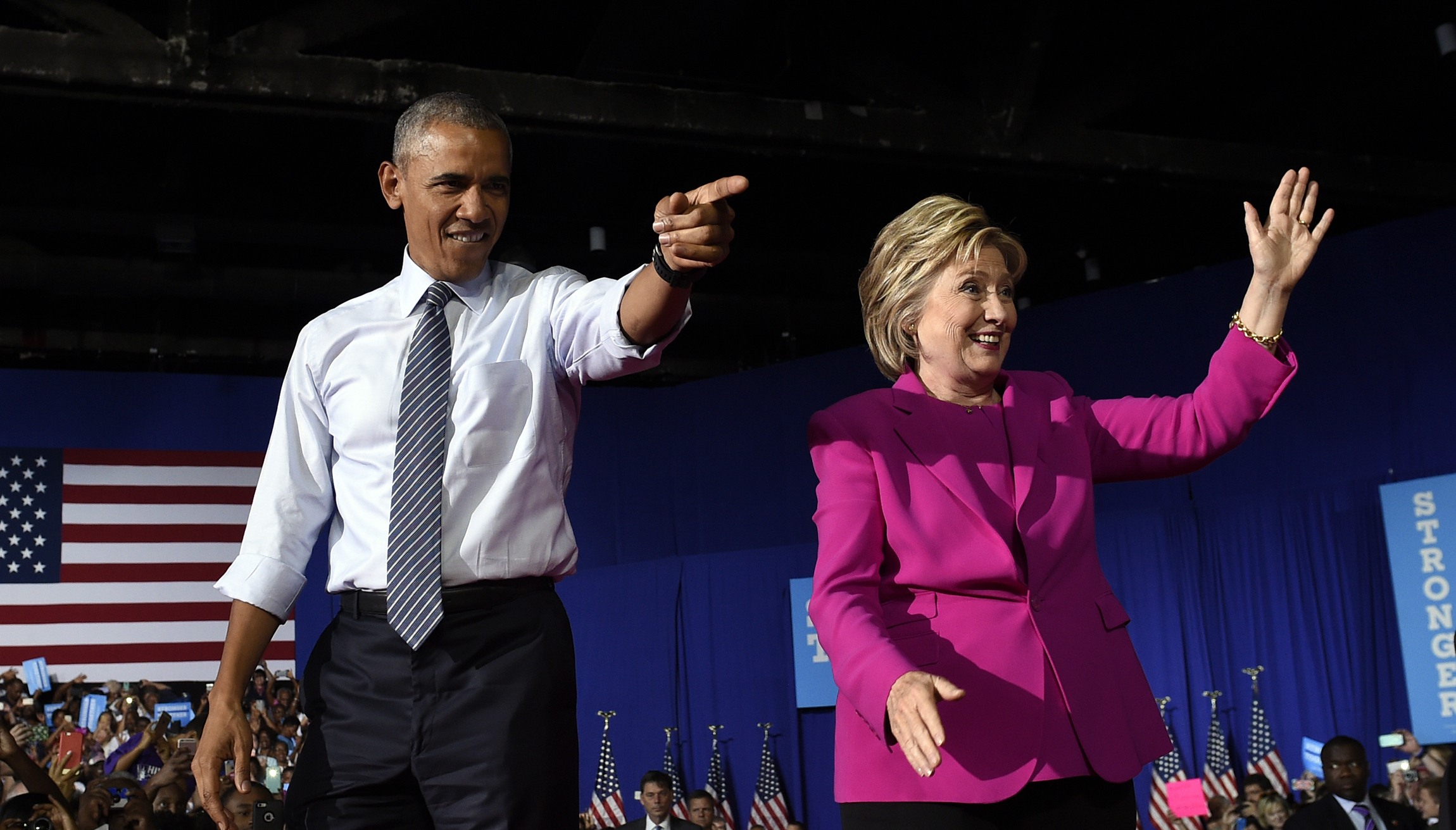 Obama at Clinton rally: ‘I’m ready to pass the baton’