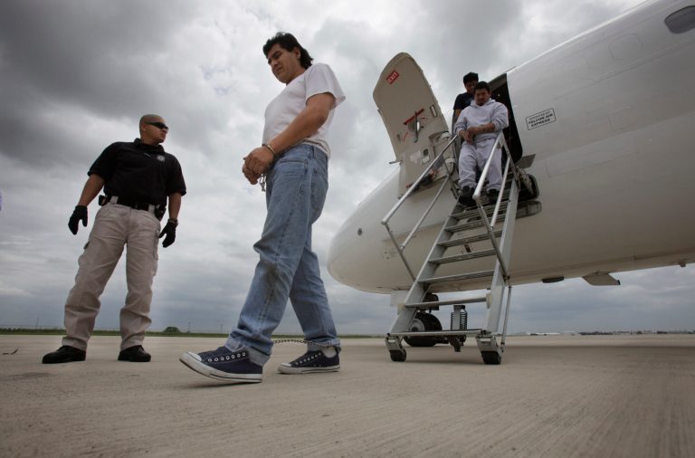 DHS deported 12,500 people for overstaying their visas in 2009, according to Texas Rep. Lamar Smith, but that had number dropped by 10,000 by 2015. Smith estimated that 2,500 deportees represents one twentieth of the people who have overstayed their visas. (AP Photo/LM Otero, File)