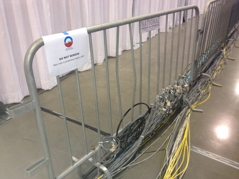  Not a bike rack, dude. 