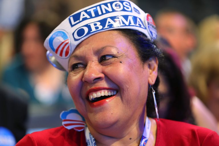 Fifty-seven percent of Hispanic immigrants also lean Democratic or are Democrats, and just 25 percent lean Republican or are Republicans, according to a Gallup poll. (Joe Raedle/Getty Images)