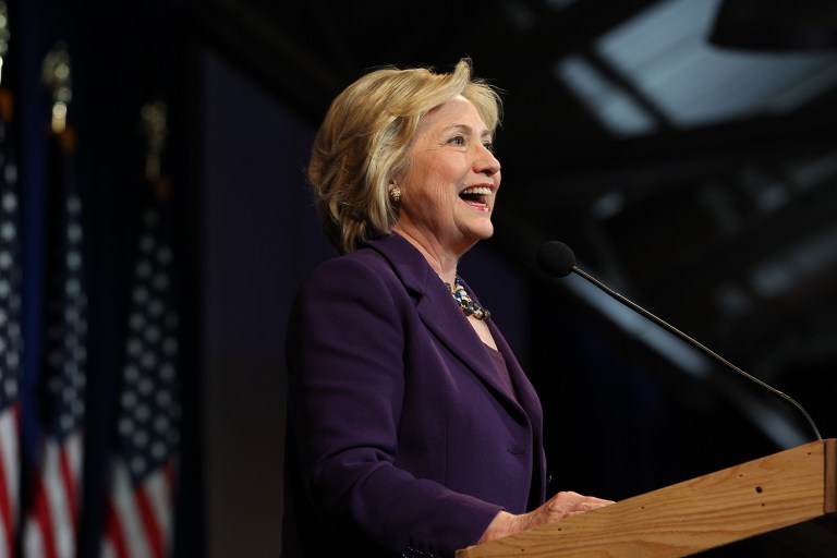 Hillary Clinton is widening her lead nationally and in some battleground states as Donald Trump struggles. (AP Photo/Cheryl Senter)