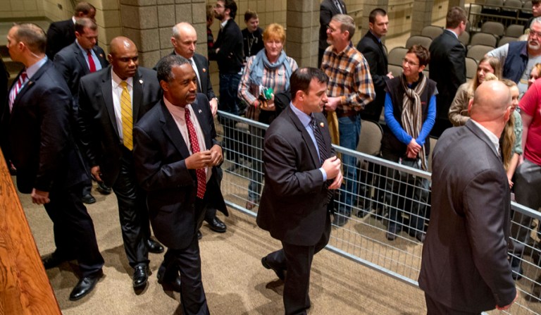 Carson requested Secret Service protection last fall and was provided the detail in November, when he was leading the Republican field in some early states. (AP Photo/Andrew Harnik/File)