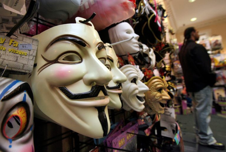 Fawkes' reputation as an anarchist inspires the hero in the 
